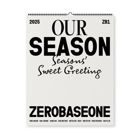 [PRE ORDER] ZEROBASEONE - 2025 SEASON'S SWEET GREETINGS / CALENDAR