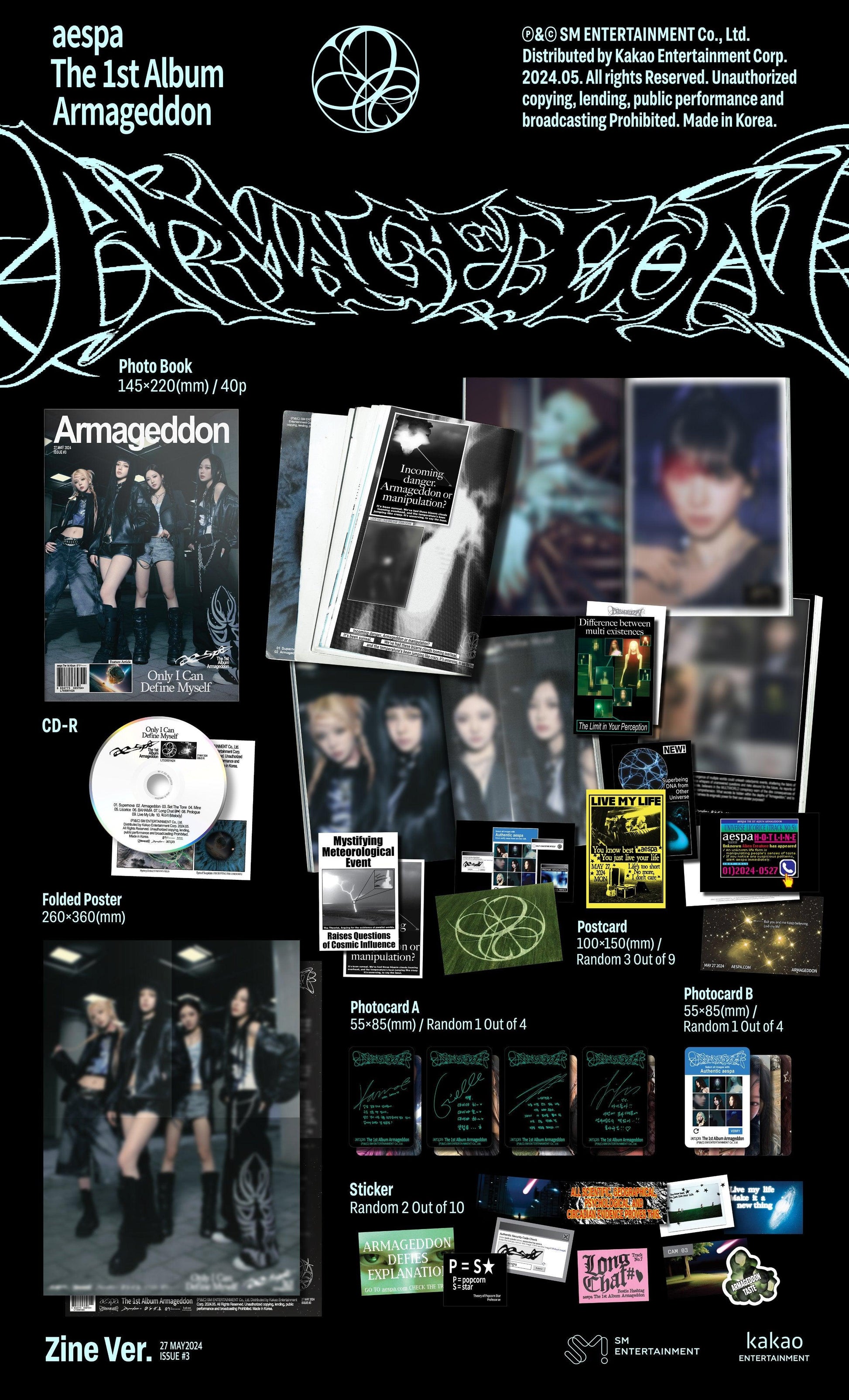 AESPA - [ARMAGEDDON] (ZINE Vers.) - KAEPJJANG SHOP (캡짱 숍)