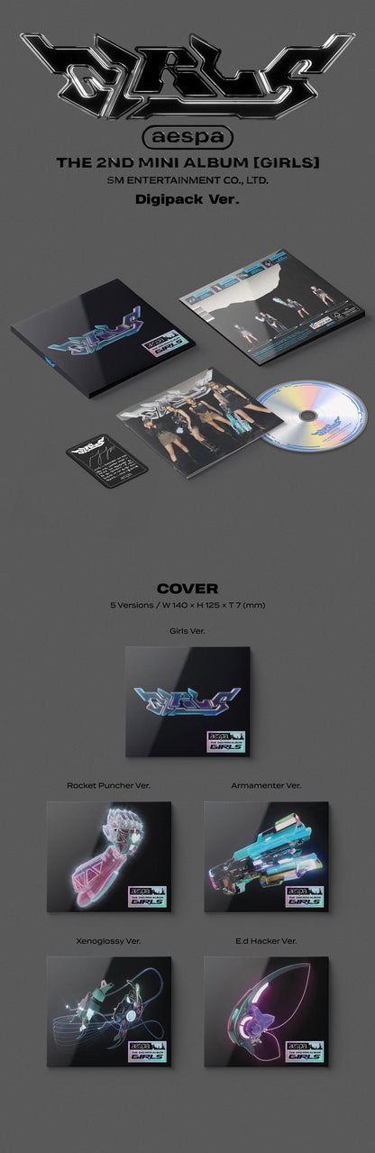 AESPA - Mini Album Vol.2 [Girls] (Digipack Vers.) - KAEPJJANG SHOP (캡짱 숍)