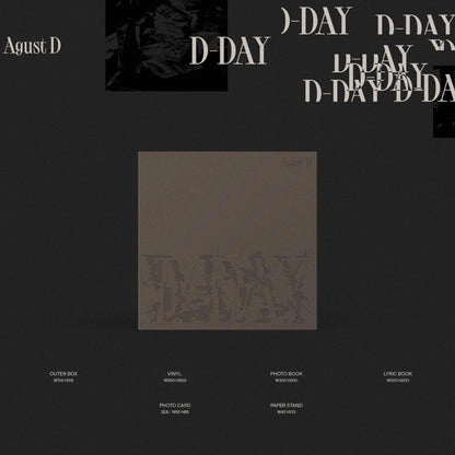 AGUST D - [D-DAY] LP - KAEPJJANG SHOP (캡짱 숍)