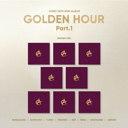 ATEEZ - [GOLDEN HOUR PART.1] (Digipack Ver.) ﻿ - KAEPJJANG SHOP (캡짱 숍)