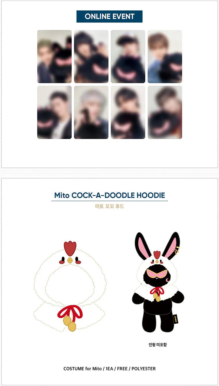 ATEEZ -[GOLDEN HOUR : PART 1] (Official MD) / MITO COCK-A-DOODLE HOODIE - KAEPJJANG SHOP (캡짱 숍)