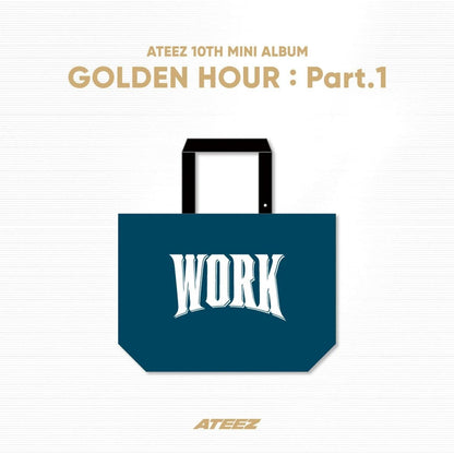 ATEEZ -[GOLDEN HOUR : PART 1] (Official MD) / REUSABLE BAG - KAEPJJANG SHOP (캡짱 숍)