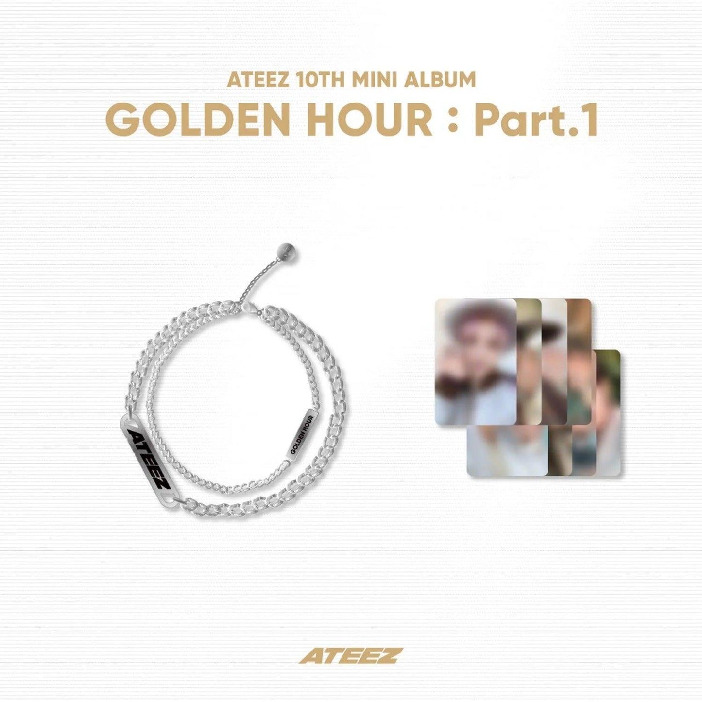 ATEEZ -[GOLDEN HOUR : PART 1] (Official MD) / WORK BRACELET - KAEPJJANG SHOP (캡짱 숍)