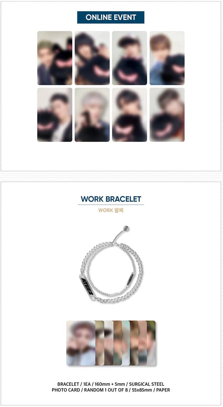 ATEEZ -[GOLDEN HOUR : PART 1] (Official MD) / WORK BRACELET - KAEPJJANG SHOP (캡짱 숍)