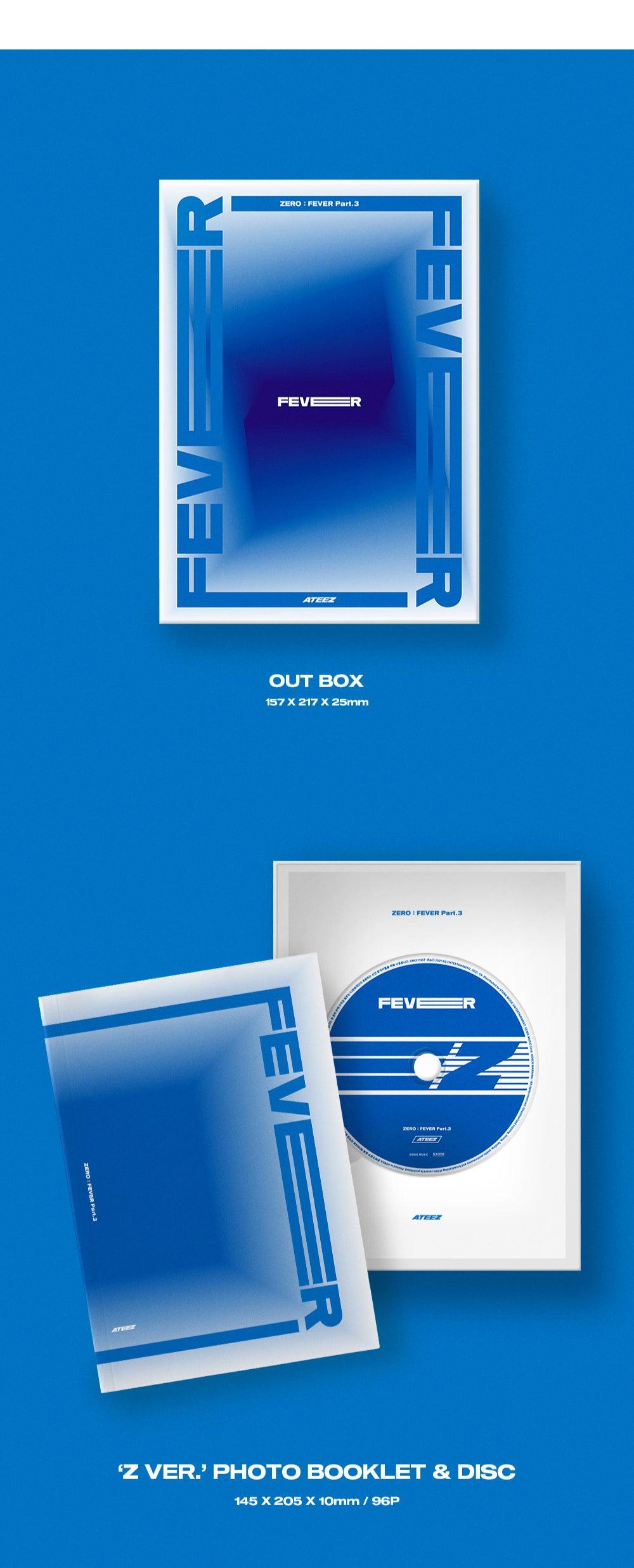 ATEEZ - Mini Album Vol.7 [ZERO : FEVER Part.3] (Version Z) - KAEPJJANG SHOP (캡짱 숍)