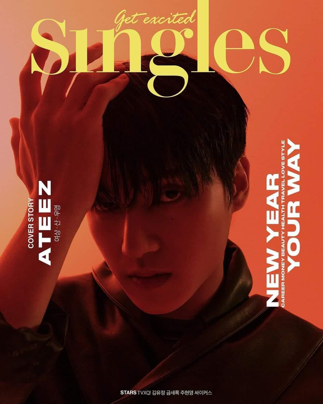 ATEEZ - SINGLES MAGAZINE (2024 January Issue) - KAEPJJANG SHOP (캡짱 숍)