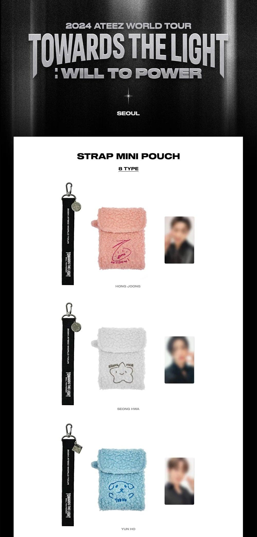 ATEEZ -TOWARDS THE LIGHT WILL TO POWER (Official MD) : STRAP MINI POUCH - KAEPJJANG SHOP (캡짱 숍)