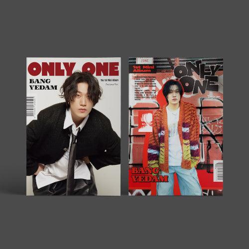 BANG YEDAM - Mini Album Vol.1 [ONLY ONE] - KAEPJJANG SHOP (캡짱 숍)