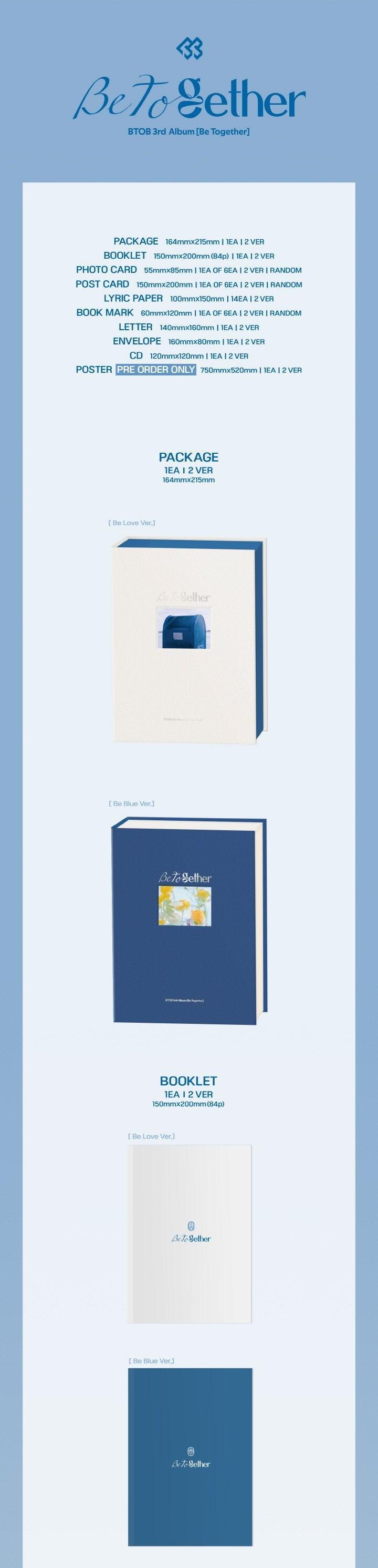 BTOB- Album Vol.03 [BE TOGETHER] - KAEPJJANG SHOP (캡짱 숍)