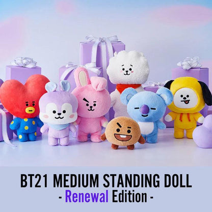 BTS 21 - MEDIUM STANDING DOLL (RENEWAL) : TATA - KAEPJJANG SHOP (캡짱 숍)