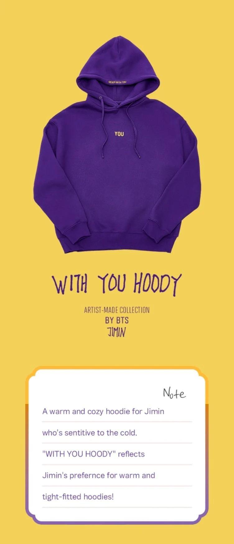 BTS - ARTIST-MADE COLLECTION by JIMIN - WITH YOU HOODIE - KAEPJJANG SHOP (캡짱 숍)