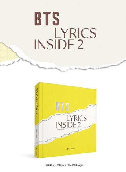 BTS- LYRICS INSIDE Vol.2 - KAEPJJANG SHOP (캡짱 숍)