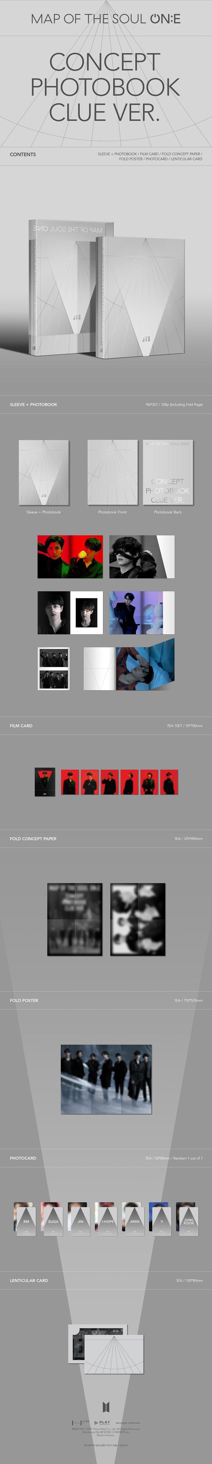 BTS MAP OF THE sale SOUL ON:E CONCEPT BOOK