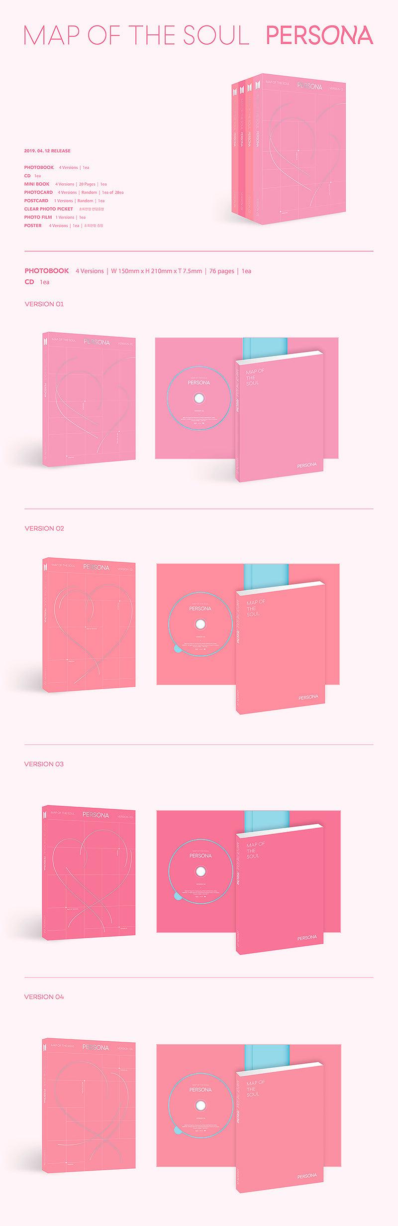 BTS - Mini Album Vol.6 [MAP OF THE SOUL : PERSONA] - KAEPJJANG SHOP (캡짱 숍)