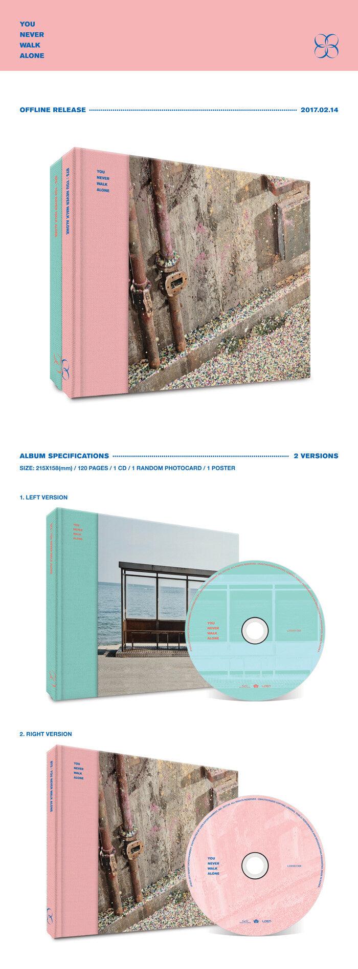 BTS - Repackage Album [You Never Walk Alone] - KAEPJJANG SHOP (캡짱 숍)