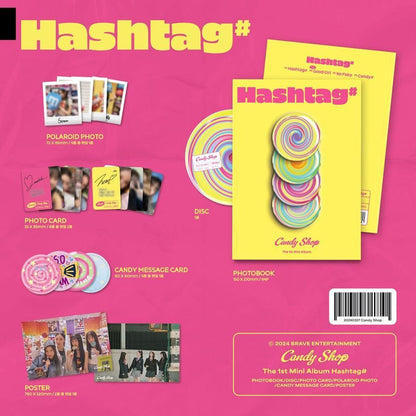 Candy Shop - Mini Album Vol.01 [Hashtag#] - KAEPJJANG SHOP (캡짱 숍)