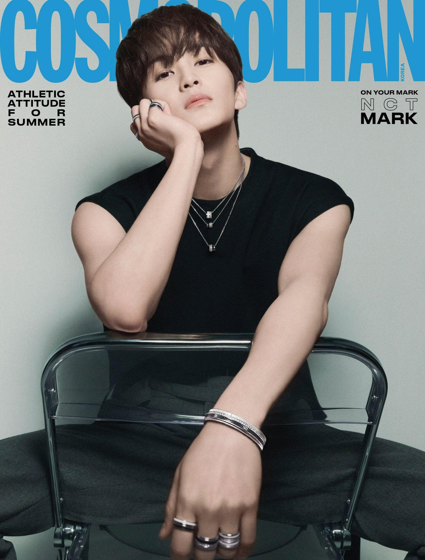 COSMOPOLITAN KOREA MAGAZINE (2024 June Issue) /COVER : MARK (NCT) - KAEPJJANG SHOP (캡짱 숍)