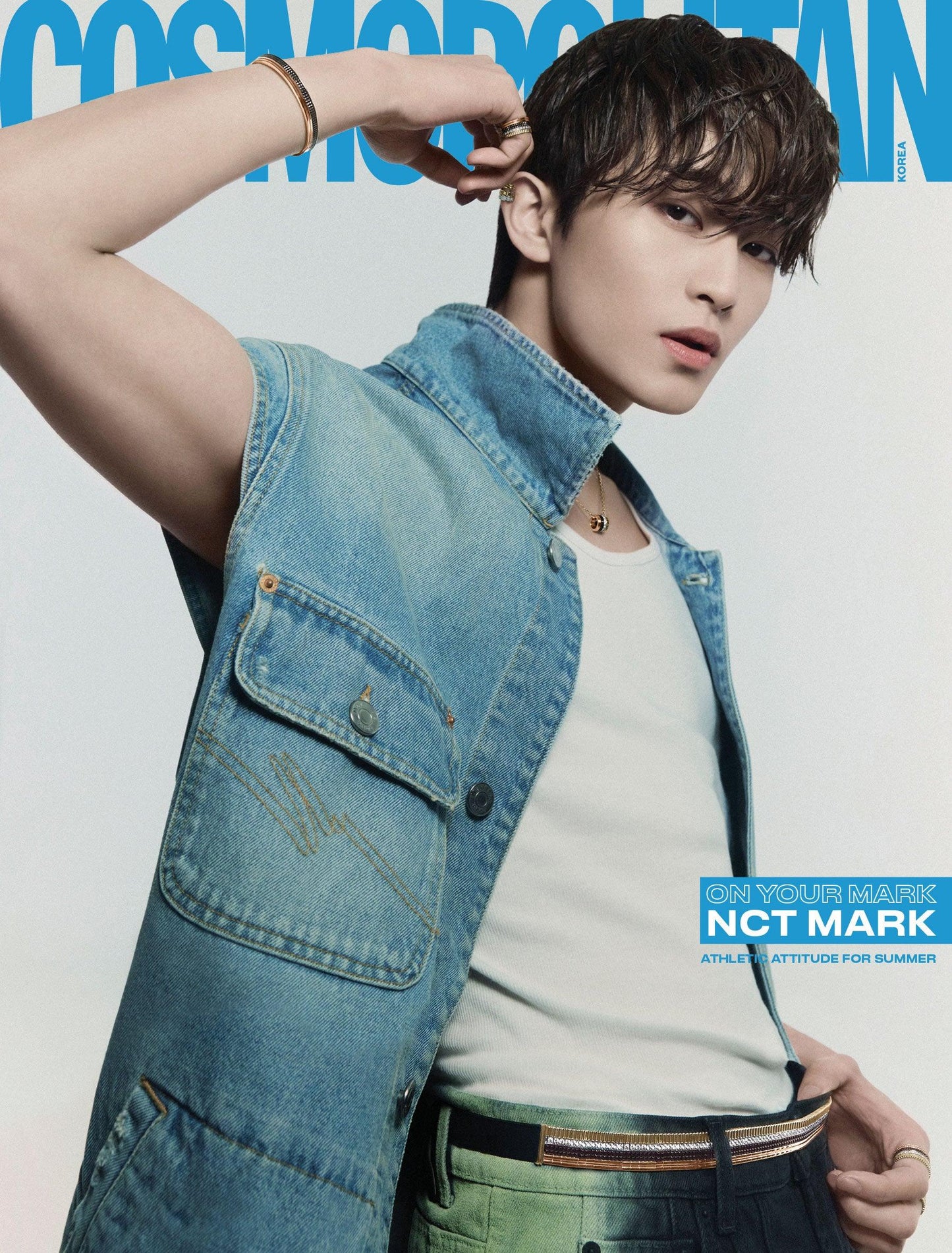 COSMOPOLITAN KOREA MAGAZINE (2024 June Issue) /COVER : MARK (NCT) - KAEPJJANG SHOP (캡짱 숍)