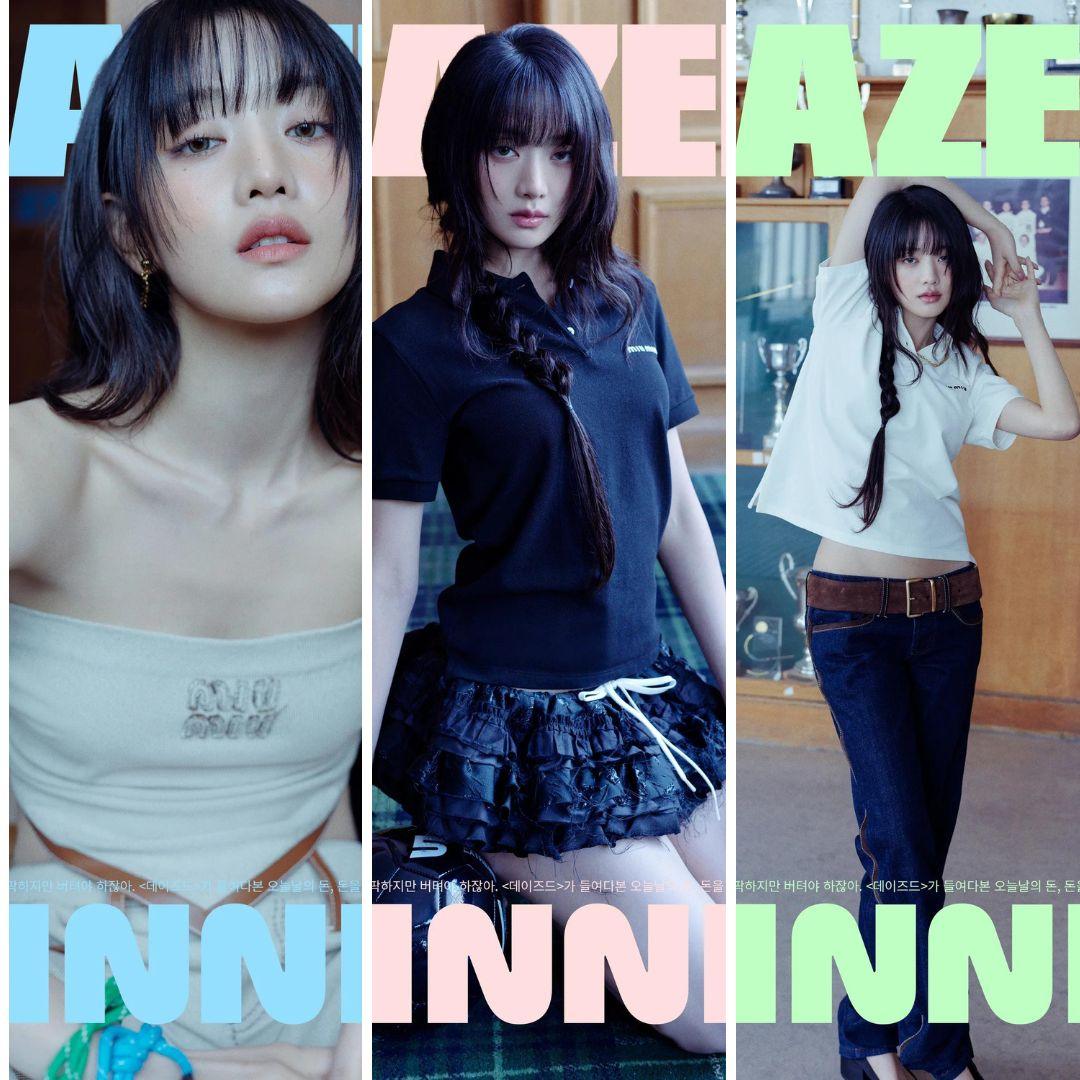 DAZED KOREA MAGAZINE (2024 April) / Cover : (G)I-DLE Minnie - KAEPJJANG SHOP (캡짱 숍)