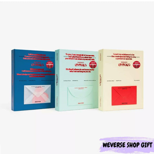 ENHYPEN - [ROMANCE : UNTOLD] (P.O.B WEVERSE SHOP GIFT) - KAEPJJANG SHOP (캡짱 숍)