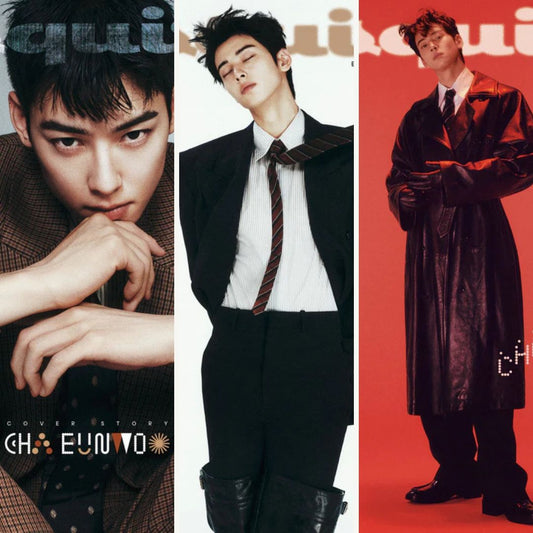 [PRE ORDER] Esquire Korea Magazine (2025 September Issue)   Couverture : CHA EUNWOO KAEPJJANG SHOP (캡짱 숍)