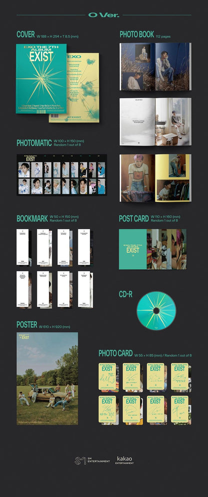 EXO - Album Vol.7 [EXIST] (Photobook Vers.) - KAEPJJANG SHOP (캡짱 숍)