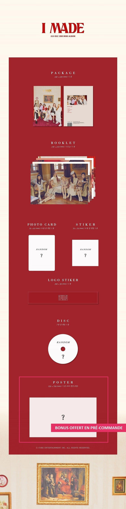 (G)I-DLE - Mini Album Vol. 2 - [I MADE] - KAEPJJANG SHOP (캡짱 숍)