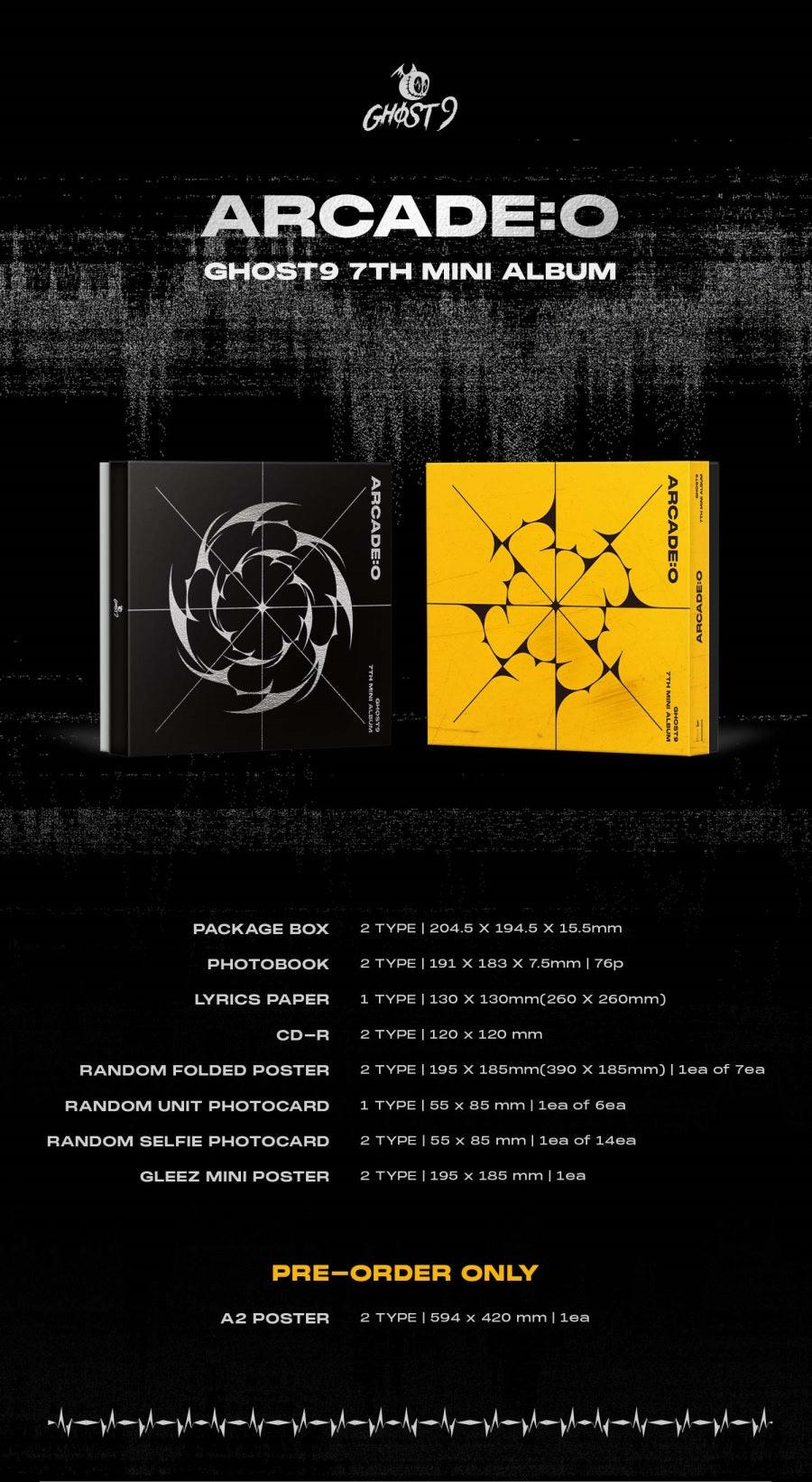 GHOST9 - Mini Album Vol.07 [ARCADE : O] - KAEPJJANG SHOP (캡짱 숍)