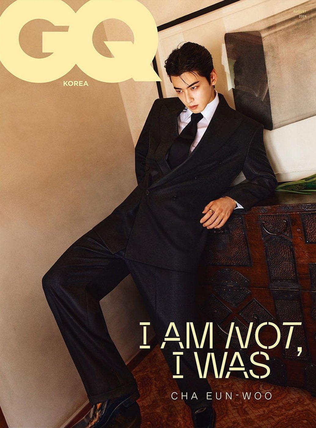 GQ KOREA MAGAZINE ( 2024 AUGUST Issue) / Cover : CHA EUN WOO - KAEPJJANG SHOP (캡짱 숍)