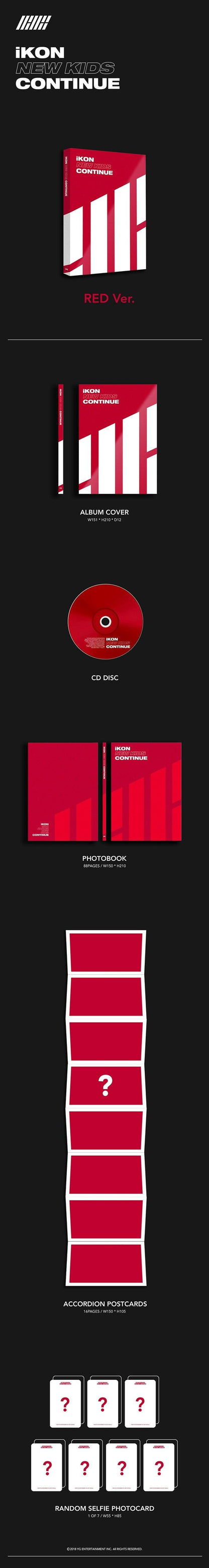 iKON - EP Album - [NEW KIDS: CONTINUE] - KAEPJJANG SHOP (캡짱 숍)