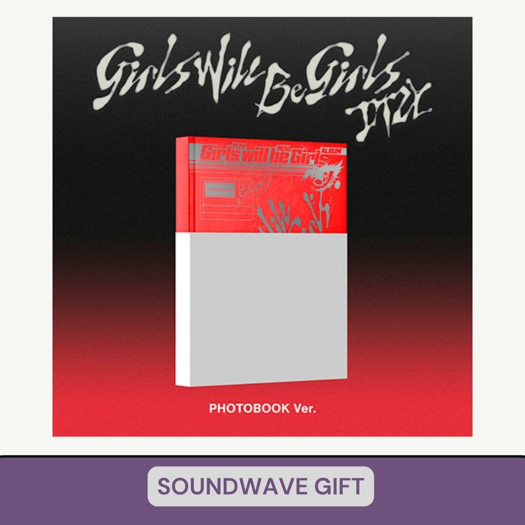 [PRE ORDER] ITZY- [Girls Will Be Girls] (Photobook Ver.)   (POB SOUNDWAVE) KAEPJJANG SHOP (캡짱 숍)