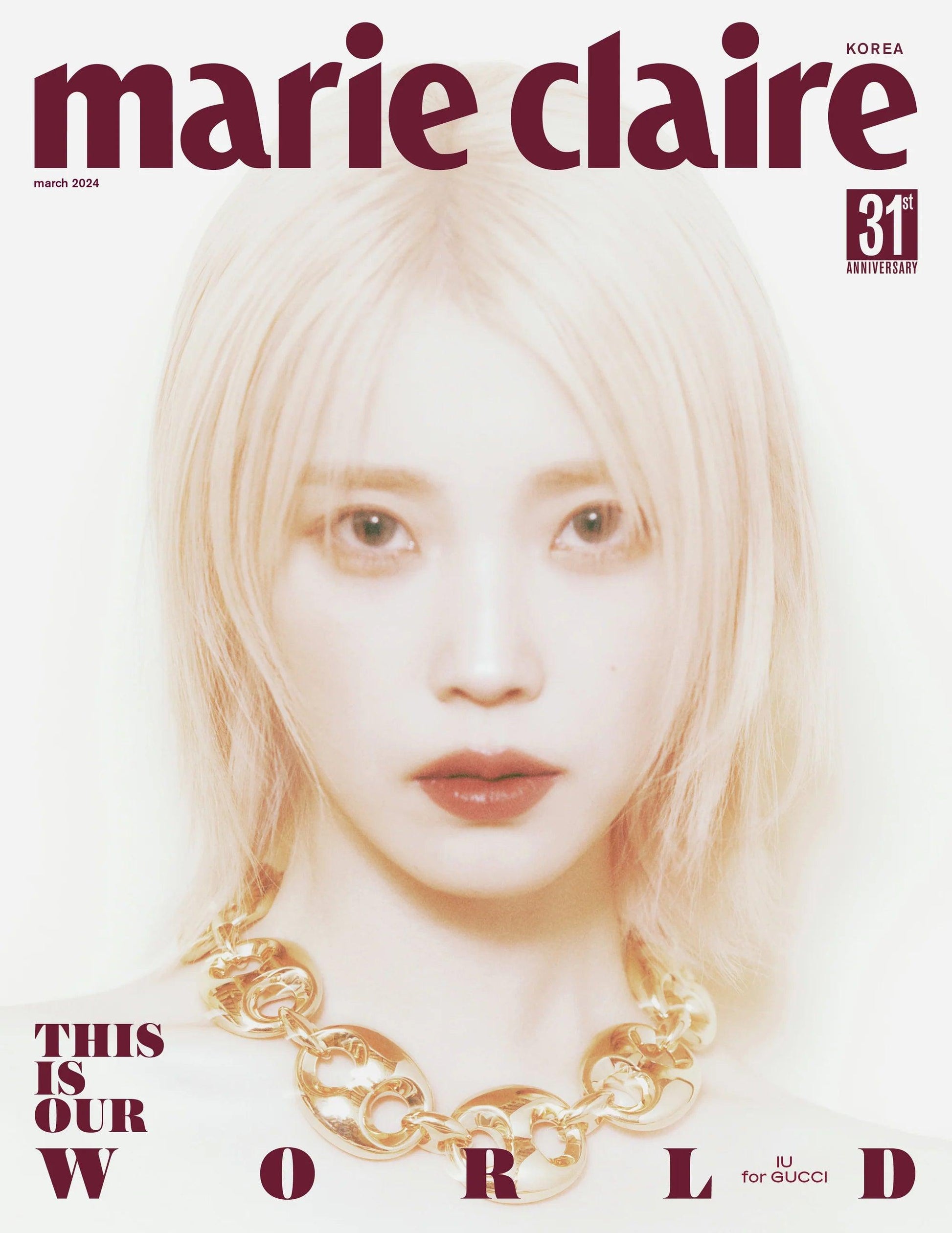 IU - MARIE CLAIRE KOREA MAGAZINE (2024 March Issue) - KAEPJJANG SHOP (캡짱 숍)