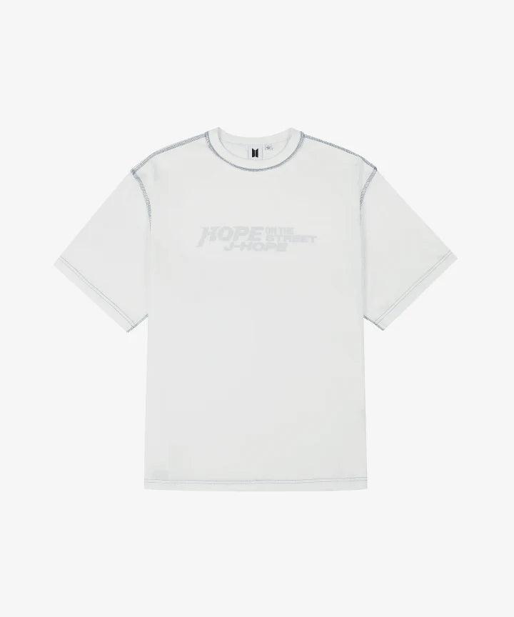 J-HOPE - HOPE ON THE STREET (Official MD) / White T-SHIRT - KAEPJJANG SHOP (캡짱 숍)