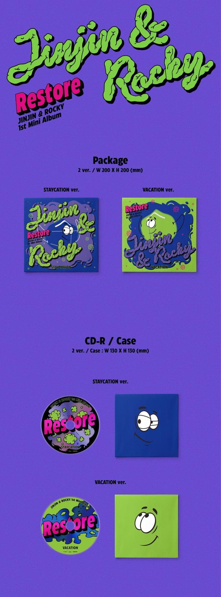 JINJIN & ROCKY (ASTRO) - Mini Album Vol.1 |RESTORE] - KAEPJJANG SHOP (캡짱 숍)