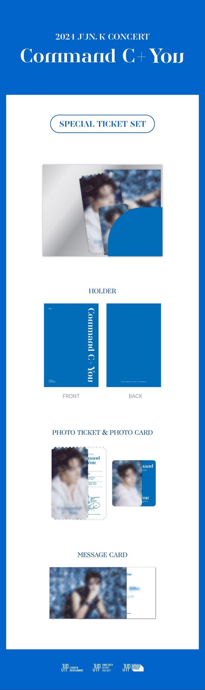 JUN.K (2PM) - COMMAND C YOU (Official MD) / Special Ticket Set - KAEPJJANG SHOP (캡짱 숍)