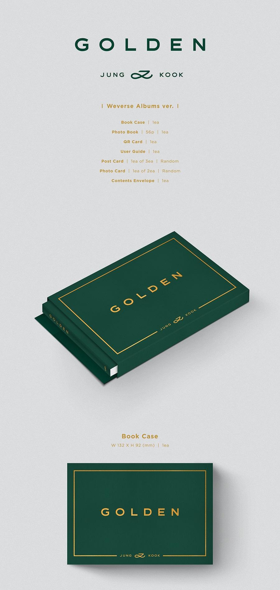 JUNGKOOK (BTS) - [GOLDEN] (Weverse Gift Shop) Full SET - KAEPJJANG SHOP (캡짱 숍)