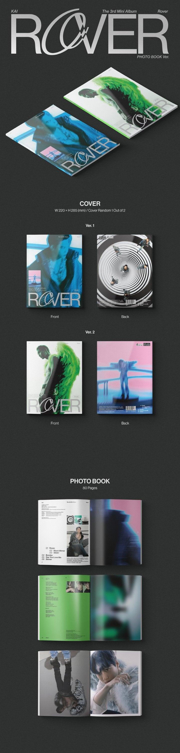 KAI (EXO) - Mini Album Vol. 3 - [ROVER] (Photobook vers.) - KAEPJJANG SHOP (캡짱 숍)