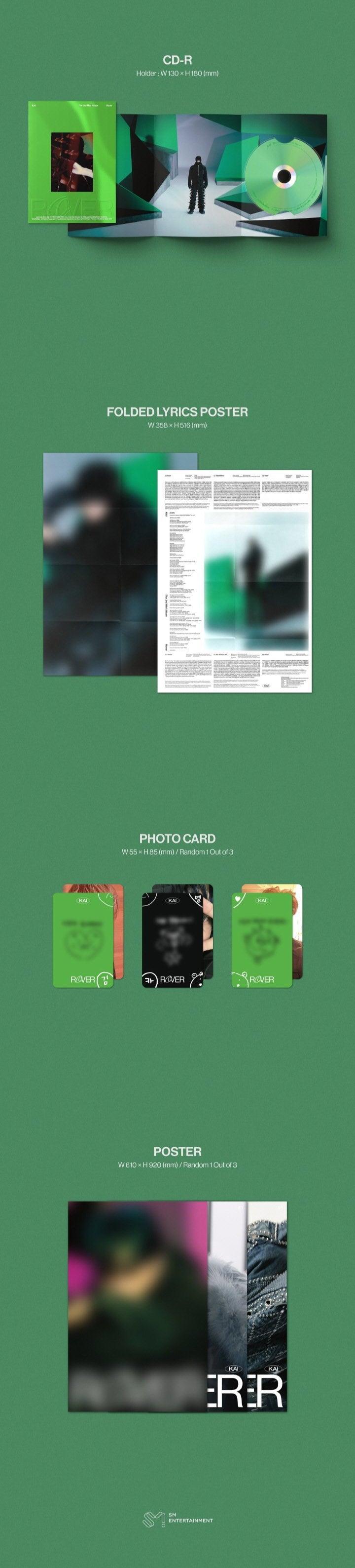 KAI (EXO) - Mini Album Vol. 3 - [ROVER] (Sleeve vers.) - KAEPJJANG SHOP (캡짱 숍)