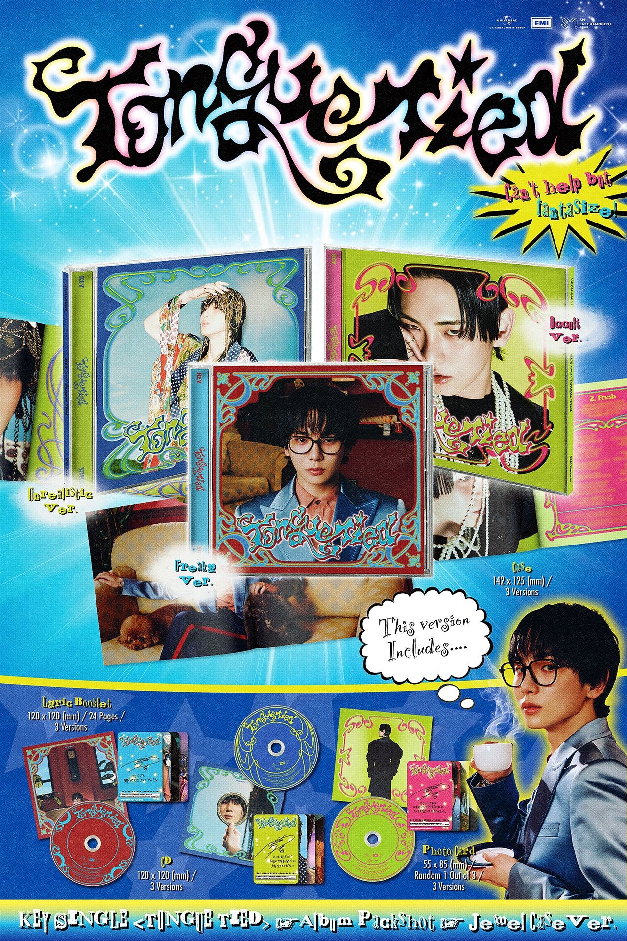 [PRE ORDER] KEY  - [TONGUE TIED] (Limited / FREAKY Ver.)