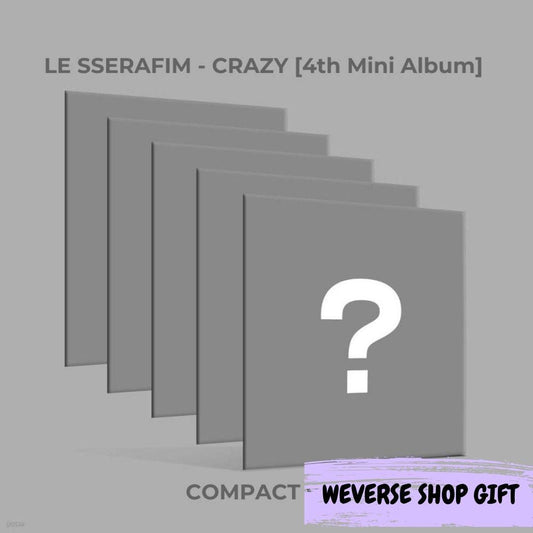 LE SSERAFIM - [CRAZY] (Compact Ver.) (P.O.B Weverse Shop Gift) - KAEPJJANG SHOP (캡짱 숍)