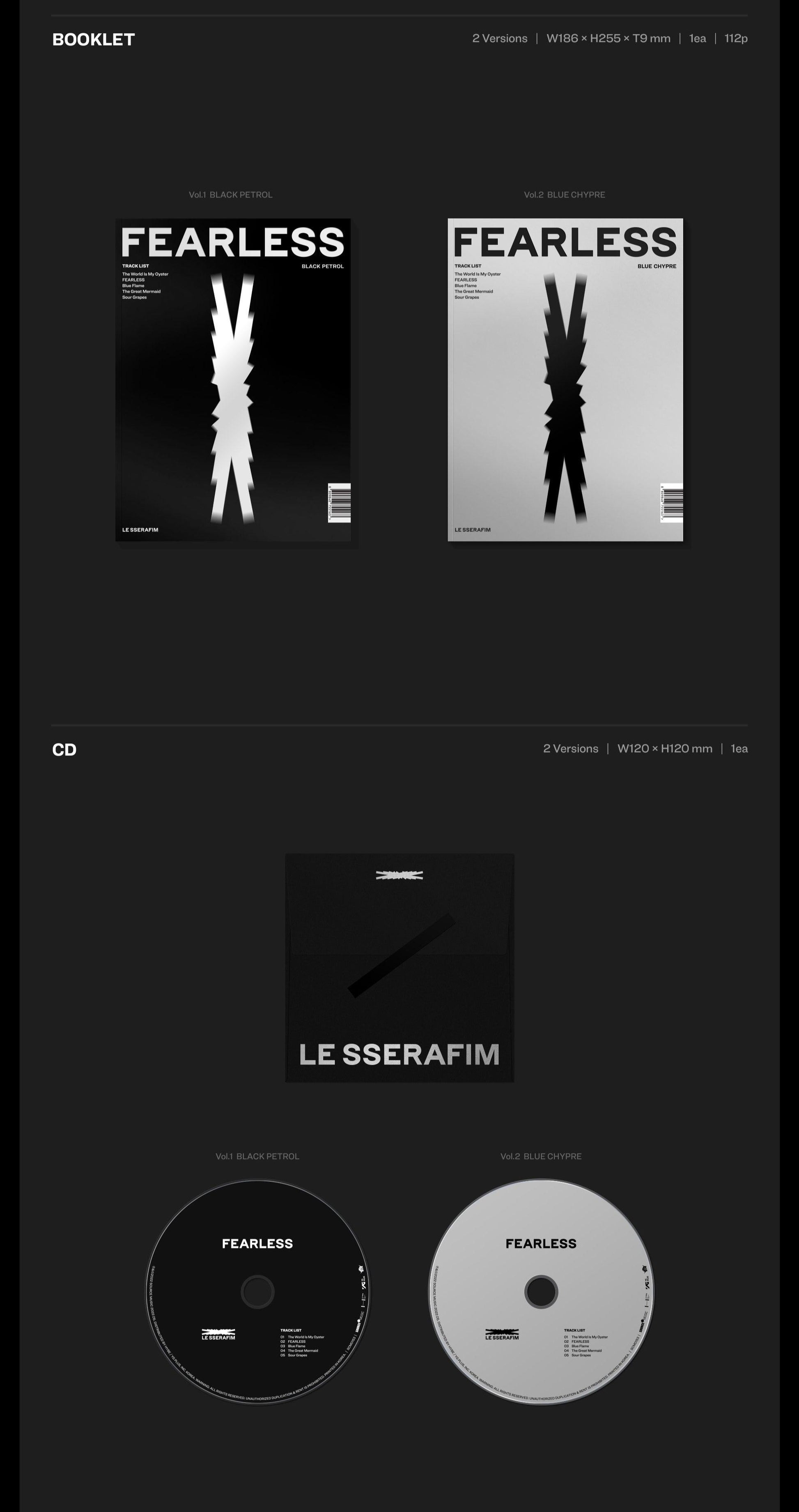LE SSERAFIM - Mini Album Vol.1 [FEARLESS] - KAEPJJANG SHOP (캡짱 숍)
