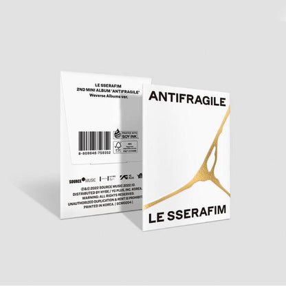 LE SSERAFIM - Mini Album Vol.2 [ANTIFRAGILE] (Weverse album Vers.) - KAEPJJANG SHOP (캡짱 숍)