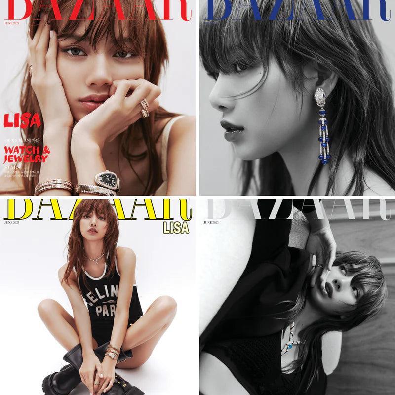 LISA (BLACKPINK) - HARPER'S BAZAAR MAGAZINE (June 2023) - KAEPJJANG SHOP (캡짱 숍)