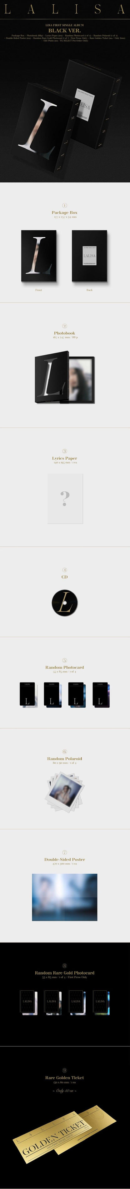 LISA (BLACKPINK) - Single Album Vol.01 [LALISA] - KAEPJJANG SHOP (캡짱 숍)