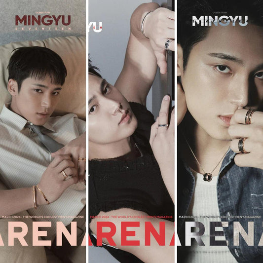 MINGYU (SEVENTEEN) - ARENA HOMME MAGAZINE COVER - (2024 March Issue) - KAEPJJANG SHOP (캡짱 숍)