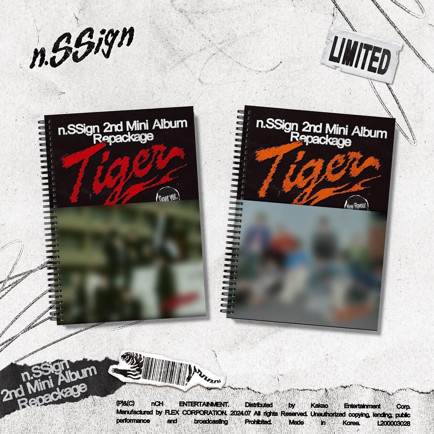 n.SSign - Mini Album Vol.2 repackage [TIGER]﻿ - KAEPJJANG SHOP (캡짱 숍)