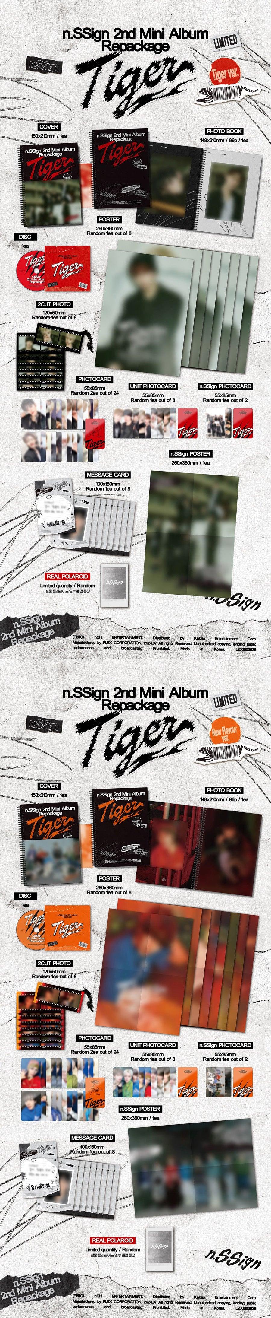 n.SSign - Mini Album Vol.2 repackage [TIGER]﻿ - KAEPJJANG SHOP (캡짱 숍)