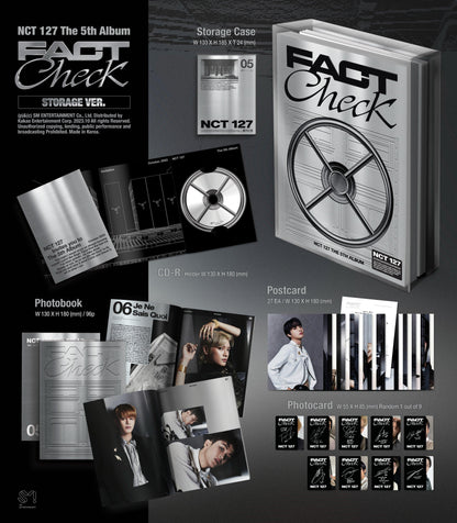 NCT 127 - Album Vol.05 [FACT CHECK] (Storage vers.) - KAEPJJANG SHOP (캡짱 숍)