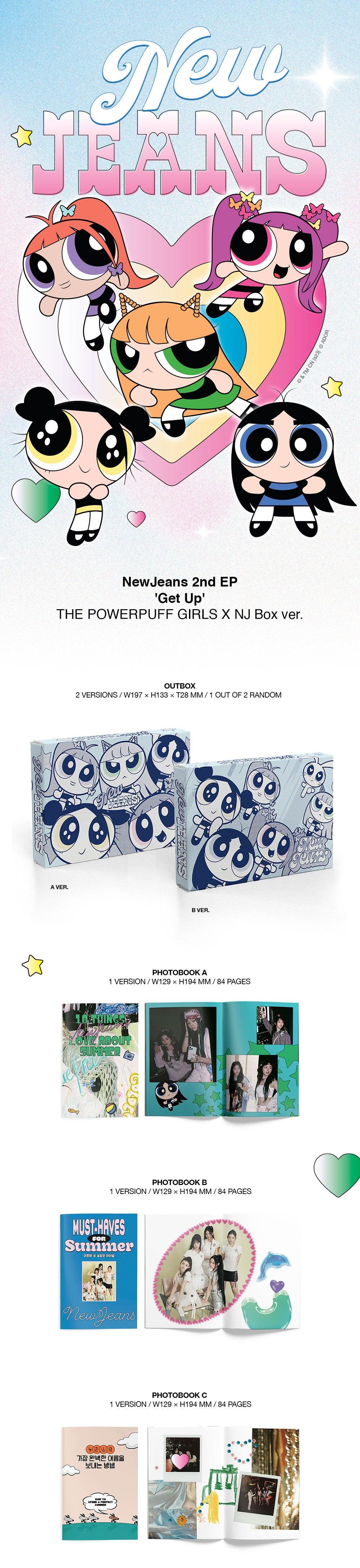 NEWJEANS - GET UP (The POWERPUFF GIRLS X NJ Box ver.) - KAEPJJANG SHOP (캡짱 숍)